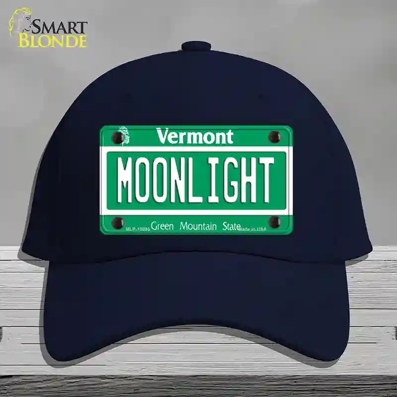 HAT20-MLP-10695 Moonlight Vermont Novelty License Plate Hat, Cotton - Navy