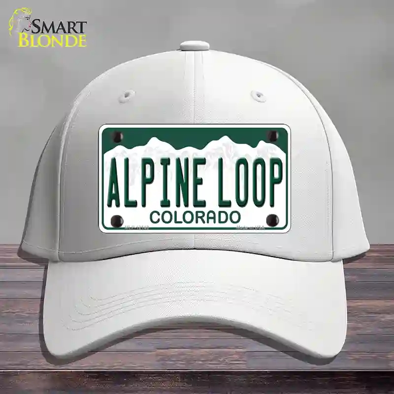 HAT21-MLP-12148 Alpine Loop Colorado Novelty License Plate Hat, Cotton - White