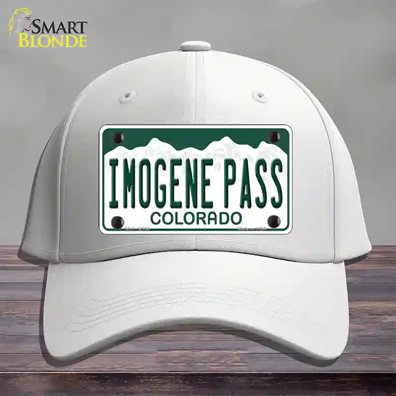 HAT21-MLP-12154 Imogene Pass Colorado Novelty License Plate Hat, Cotton - White