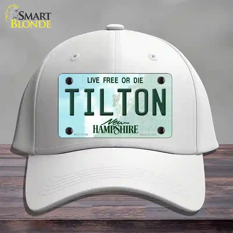 HAT21-MLP-12196 Tilton   Hampshire Novelty License Plate Hat, Cotton - White
