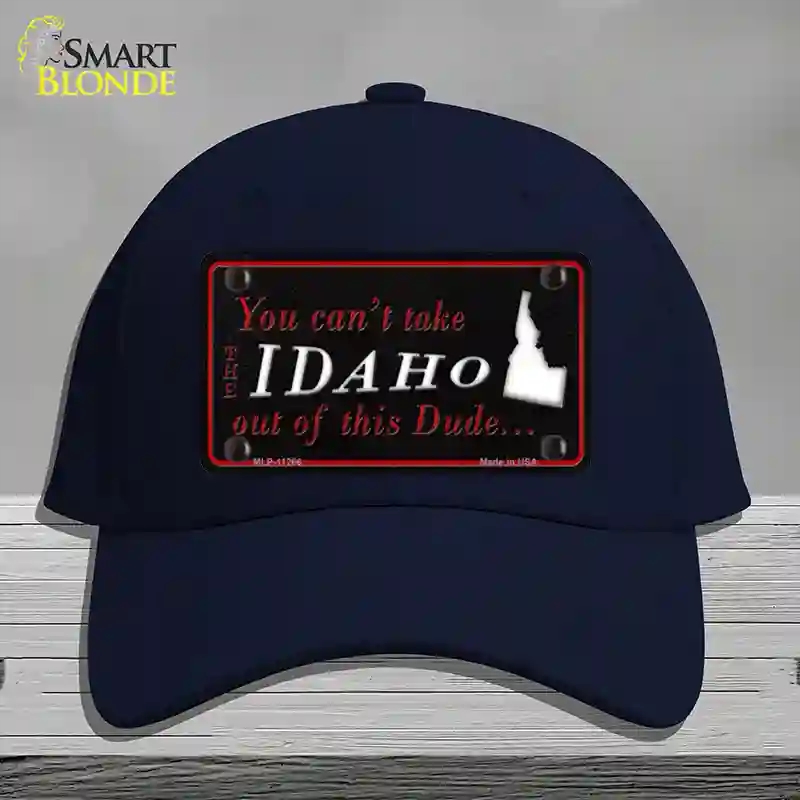 HAT20-MLP-11266 Idaho Dude Novelty License Plate Hat, Cotton - Navy