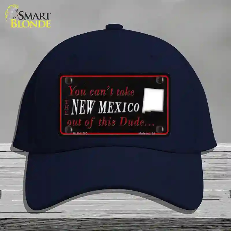 HAT20-MLP-11285   Mexico Dude Novelty License Plate Hat, Cotton - Navy