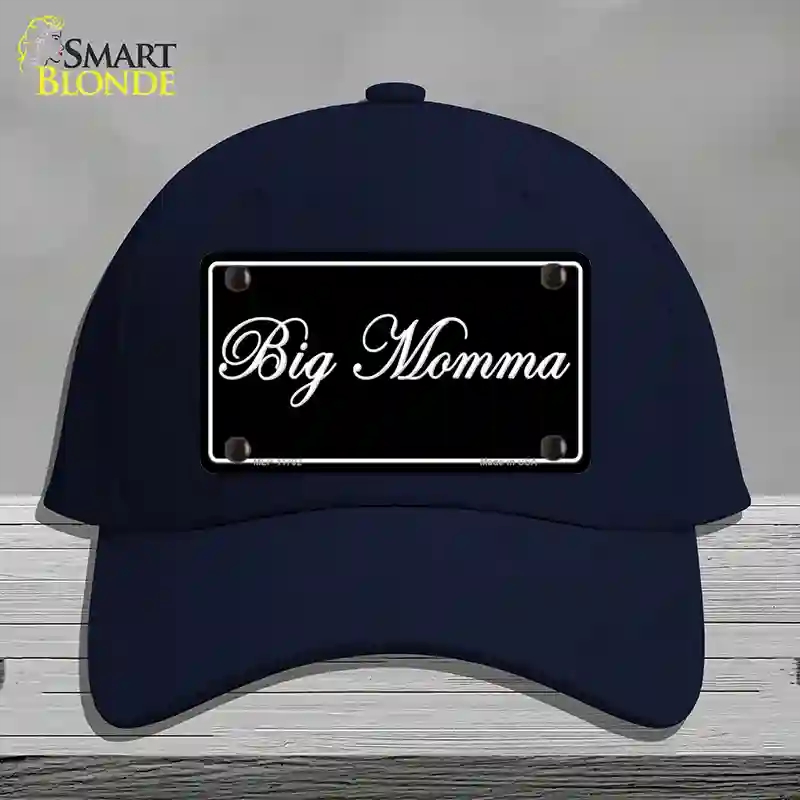 HAT20-MLP-11702 Big Momma Novelty License Plate Hat, Cotton - Navy