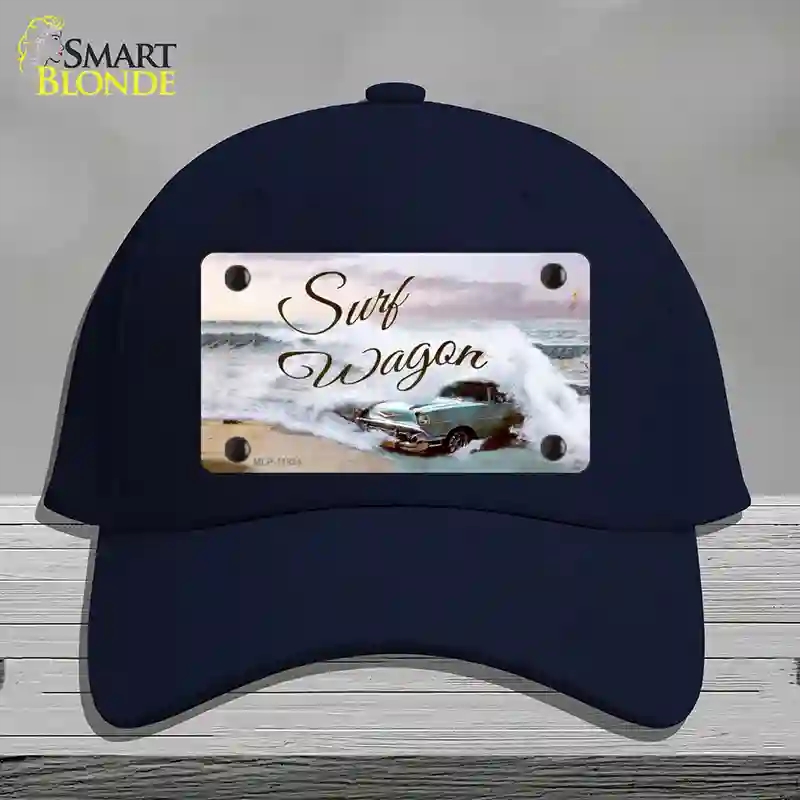 HAT20-MLP-11894 Surf Wagon Novelty License Plate Hat, Cotton - Navy