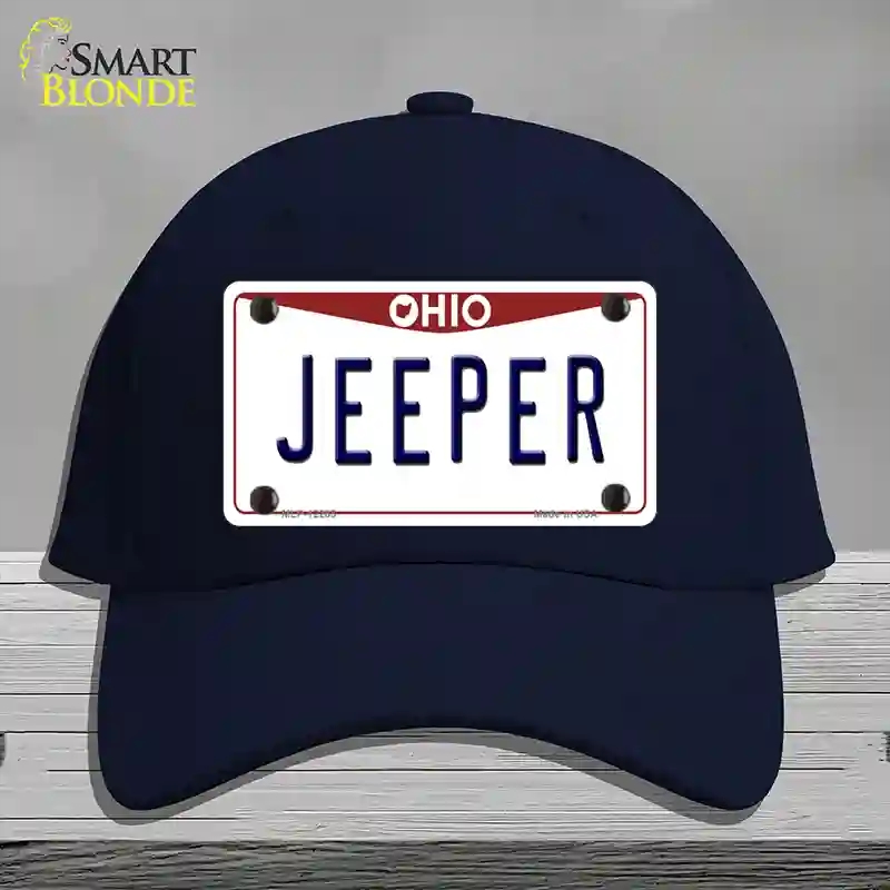 HAT20-MLP-12285 Ohio Jeeper Novelty License Plate Hat, Cotton - Navy