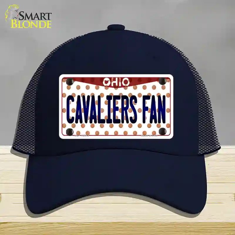 HAT16-MLP-10852 Cavaliers Fan Ohio Novelty License Plate Hat, Mesh - Navy