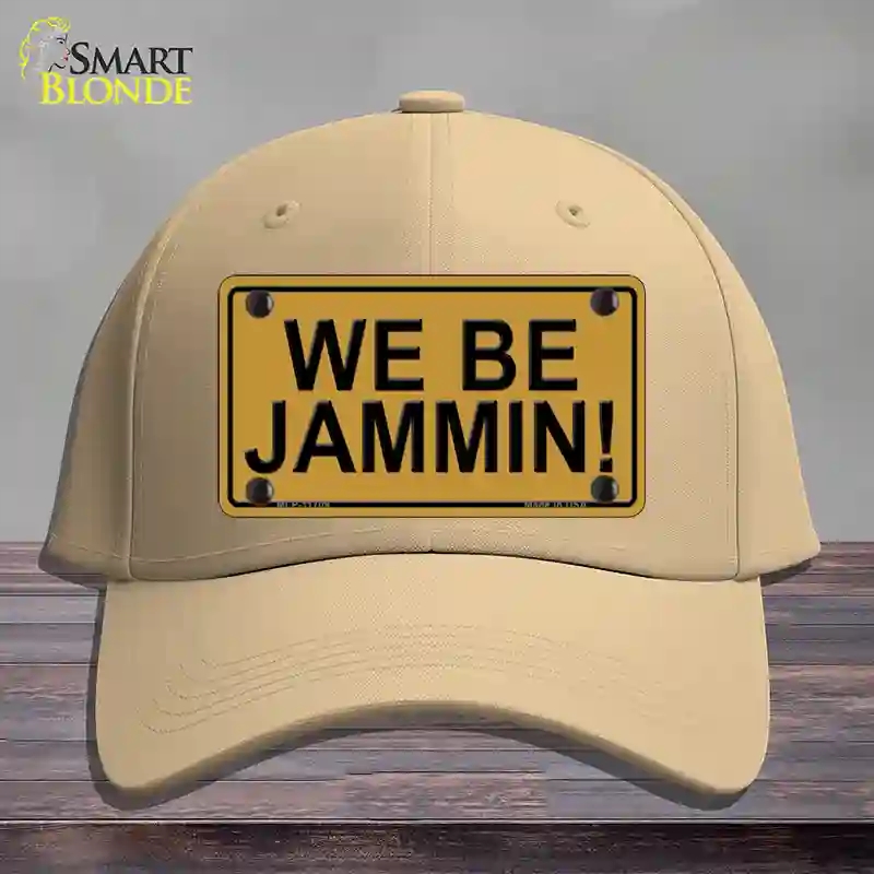 HAT22-MLP-11709 We Be Jamming Novelty License Plate Hat, Cotton - Khaki