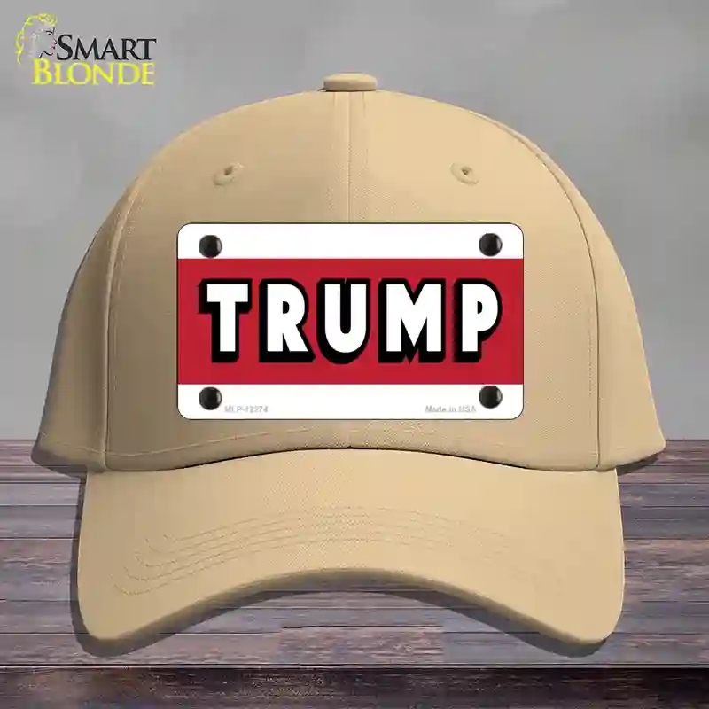 HAT22-MLP-12274 Trump Novelty License Plate Hat, Cotton - Khaki