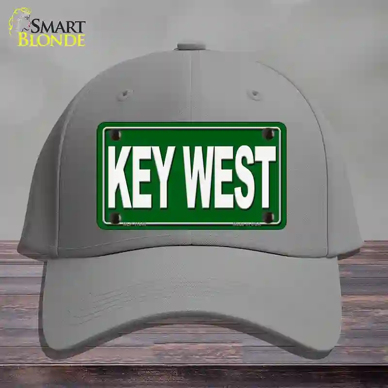 HAT23-MLP-11648 Key West Novelty License Plate Hat, Cotton - Gray