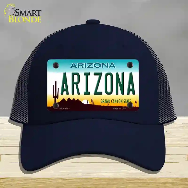 HAT16-MLP-1067 Arizona Novelty License Plate Hat, Mesh - Navy