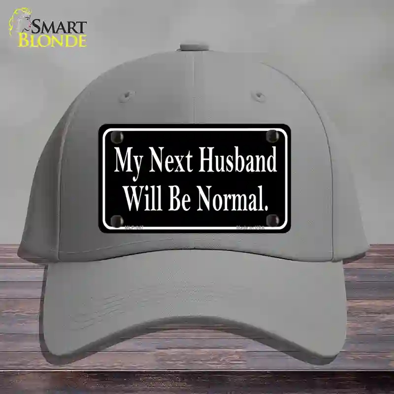 HAT23-MLP-047 My Next Husband Novelty License Plate Hat, Cotton - Gray