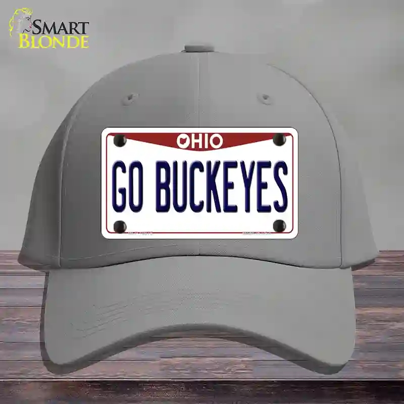 HAT23-MLP-10075 Go Buckeyes Ohio Novelty License Plate Hat, Cotton - Gray