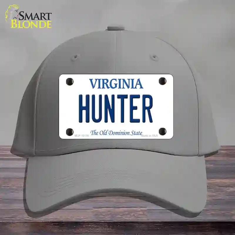 HAT23-MLP-10130 Hunter Virginia Novelty License Plate Hat, Cotton - Gray
