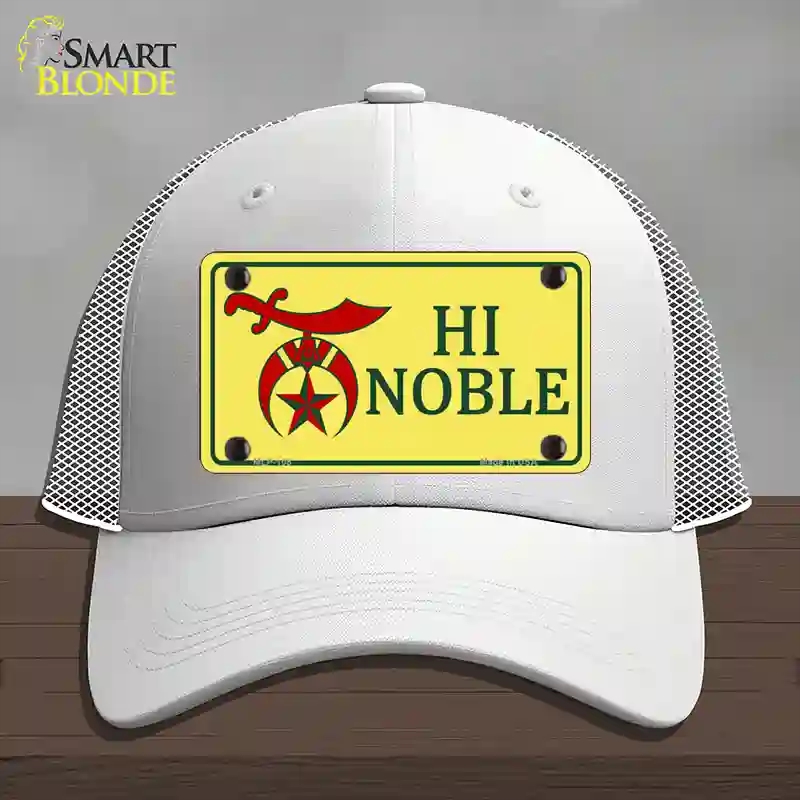 HAT19-MLP-108 High Noble Novelty License Plate Hat, Mesh - White