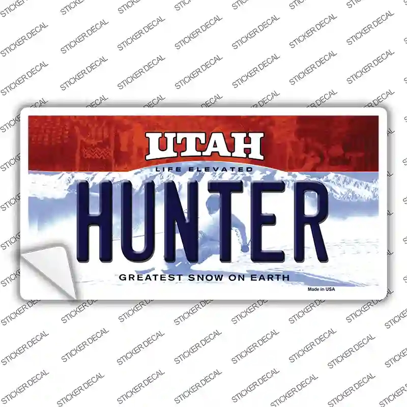 LP-10221s-XL Hunter Utah Novelty Sticker Decal, Extra Large