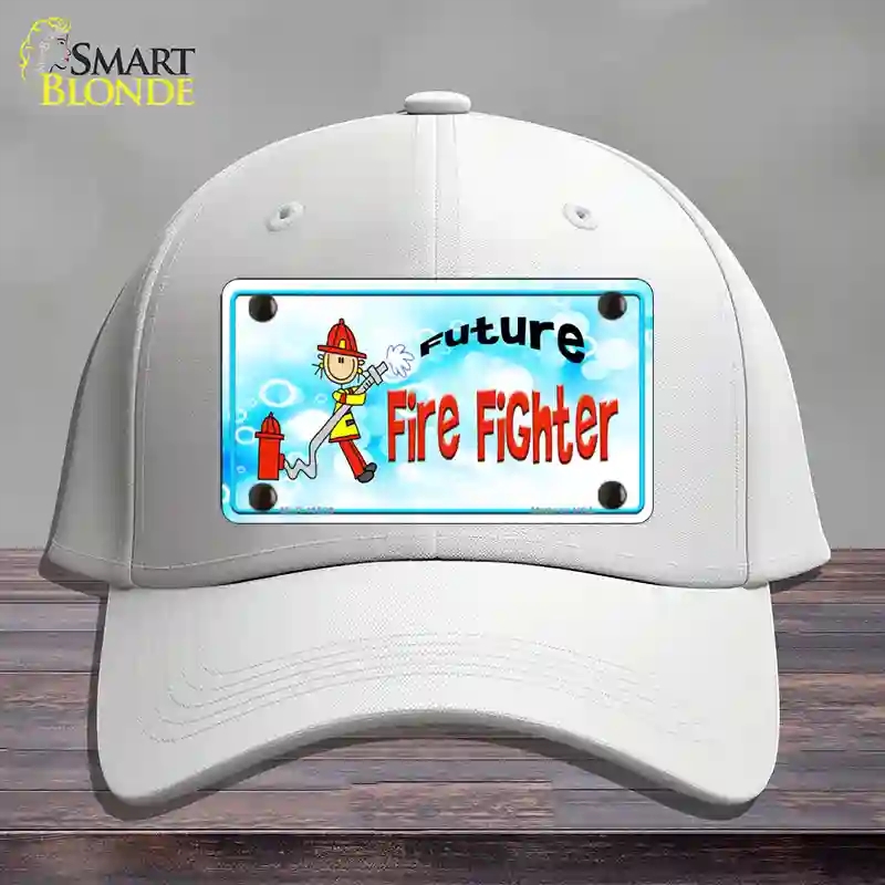 HAT21-MLP-11539 Future Fire Fighter Novelty License Plate Hat, Cotton - White