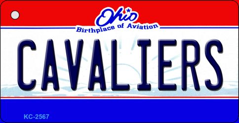 KC-2567 1.5 x 3 in. Cavaliers Ohio State License Plate Key Chain