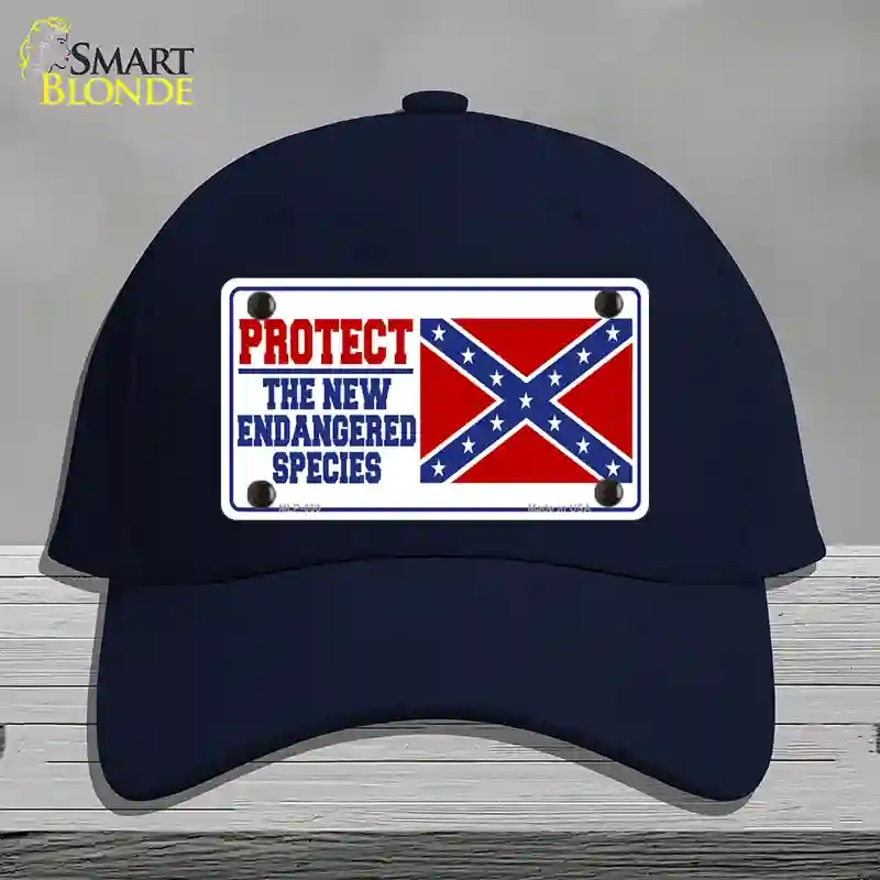 HAT20-MLP-050   Endangered Species Novelty License Plate Hat, Cotton - Navy