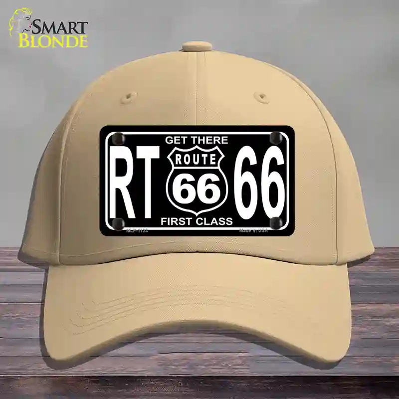 HAT22-MLP-1133 Get There 1st Class Novelty License Plate Hat, Cotton - Khaki
