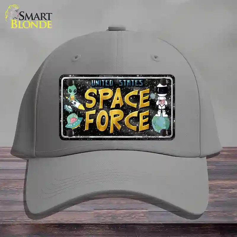 HAT23-MLP-12056 Space Force Novelty License Plate Hat, Cotton - Gray
