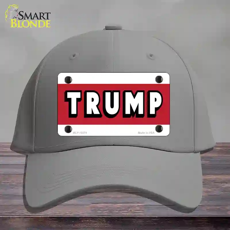 HAT23-MLP-12274 Trump Novelty License Plate Hat, Cotton - Gray