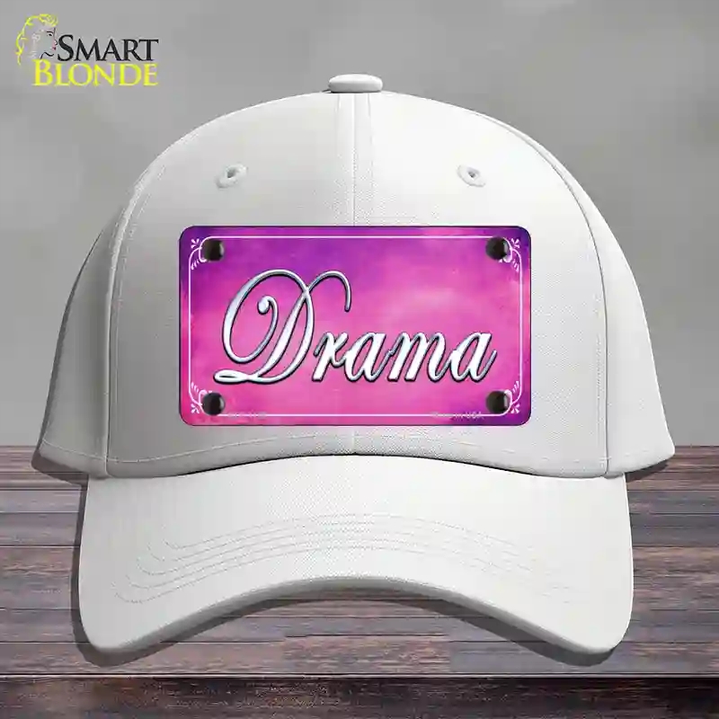 HAT21-MLP-1159 Drama Novelty License Plate Hat, Cotton - White