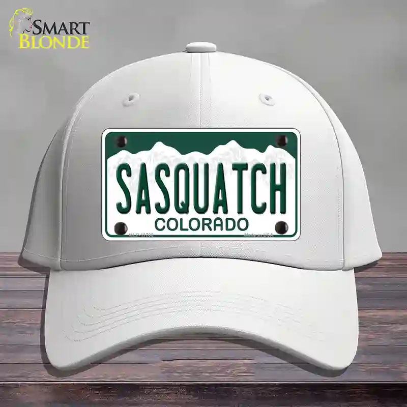 HAT21-MLP-11700 Sasquatch Colorado Novelty License Plate Hat, Cotton - White