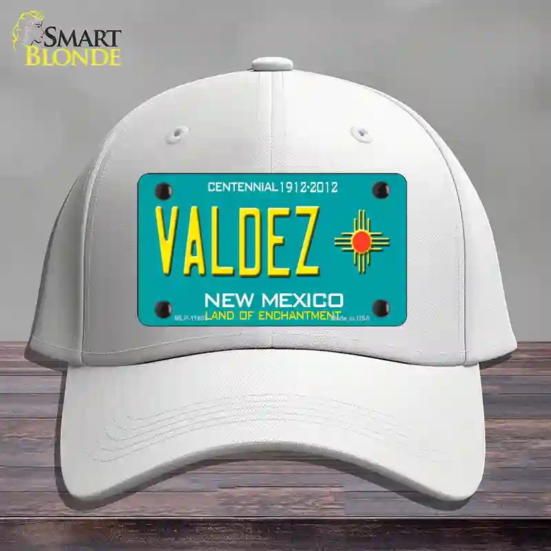 HAT21-MLP-11803 Valdez   Mexico Novelty License Plate Hat, Cotton - White