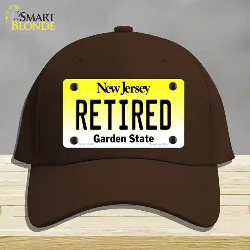 HAT24-MLP-10162 Retired   Jersey Novelty License Plate Hat, Cotton - Dark Brown
