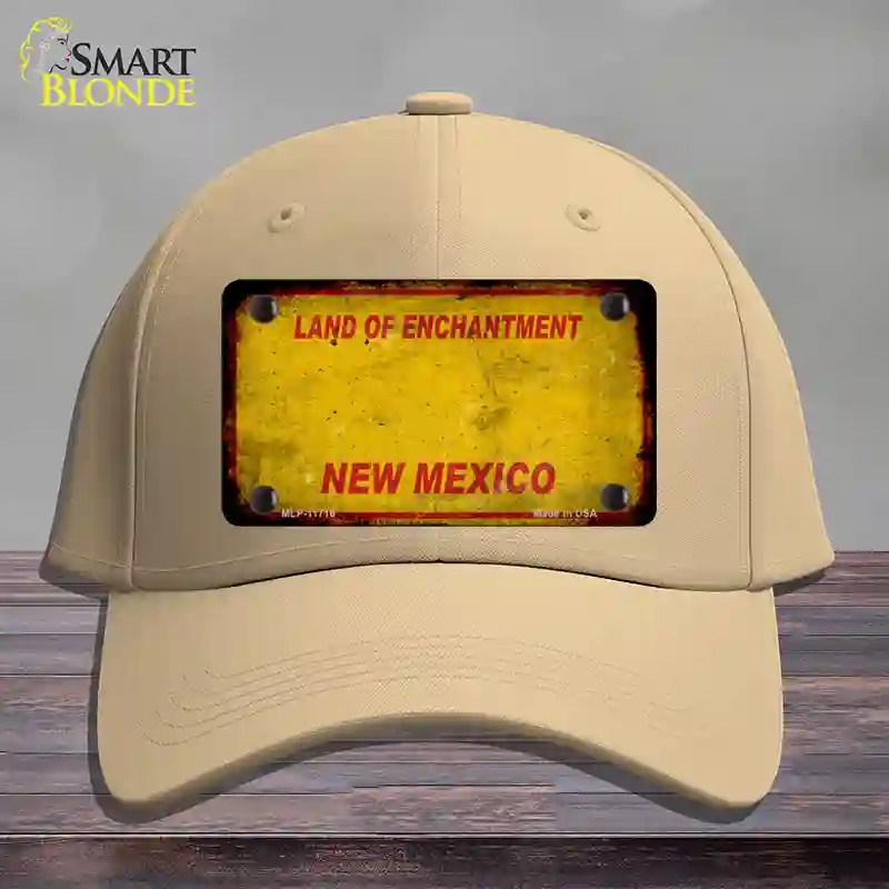 HAT22-MLP-11716   Mexico Rusty Blank Novelty License Plate Hat, Cotton - Khaki