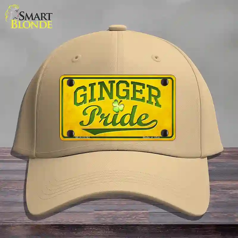 HAT22-MLP-11742 Ginger Pride Novelty License Plate Hat, Cotton - Khaki