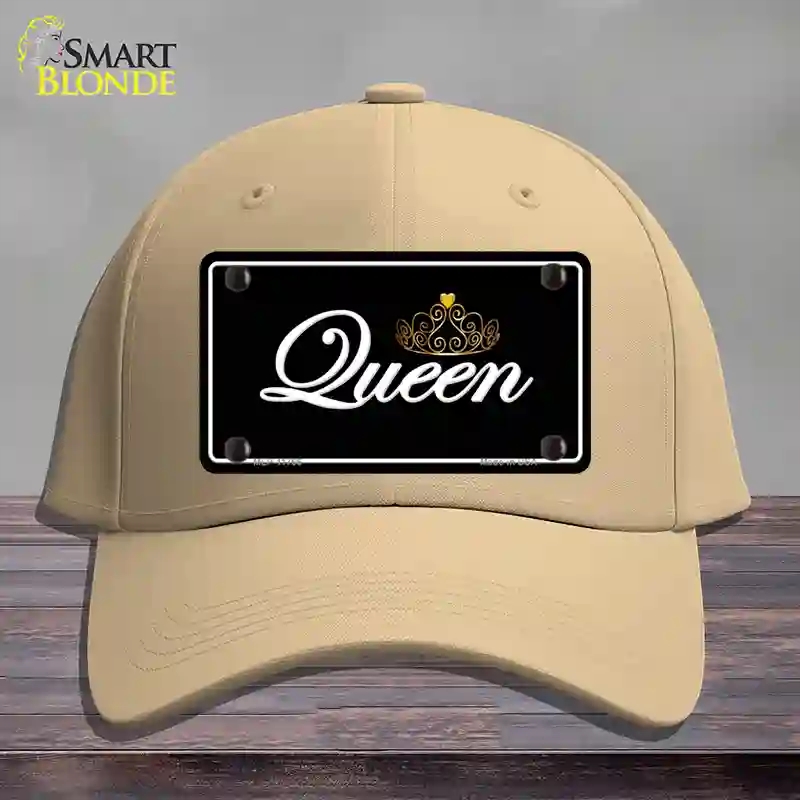 HAT22-MLP-11766 Queen Novelty License Plate Hat, Cotton - Khaki
