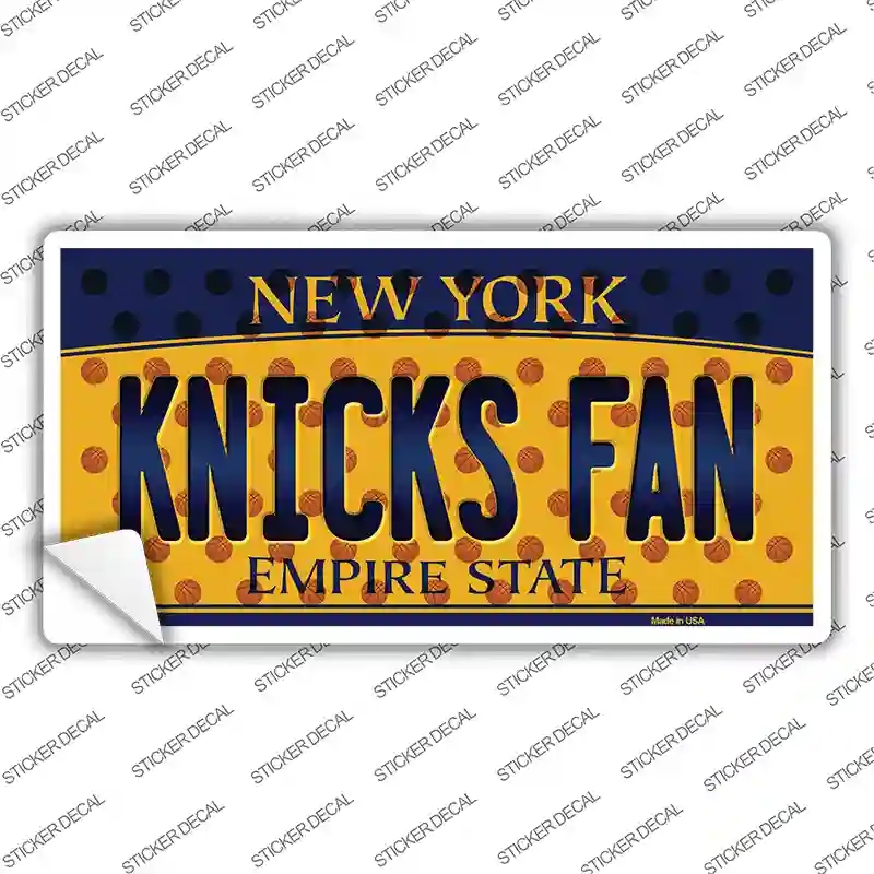 LP-10867s-L Knicks Fan   York Novelty Sticker Decal, Large