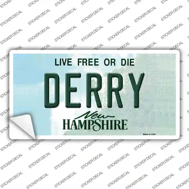 LP-11139s-S Derry   Hampshire State Novelty Sticker Decal, Small