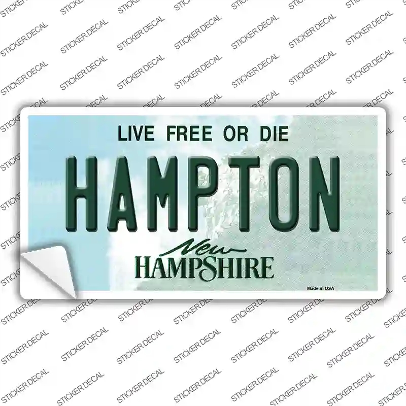 LP-11144s-L Hampton   Hampshire State Novelty Sticker Decal, Large