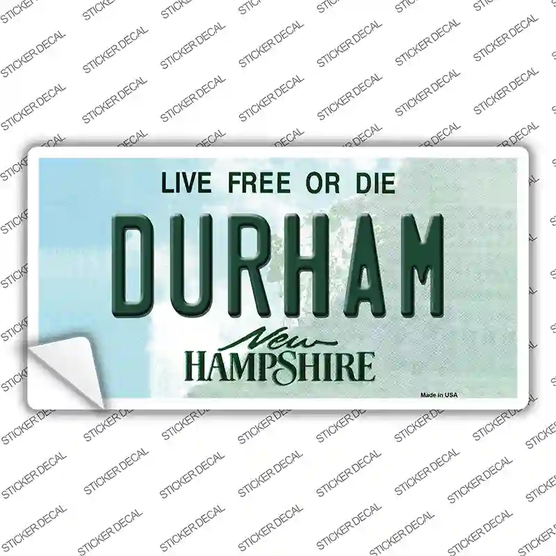 LP-11145s-XL Durham   Hampshire State Novelty Sticker Decal, Extra Large