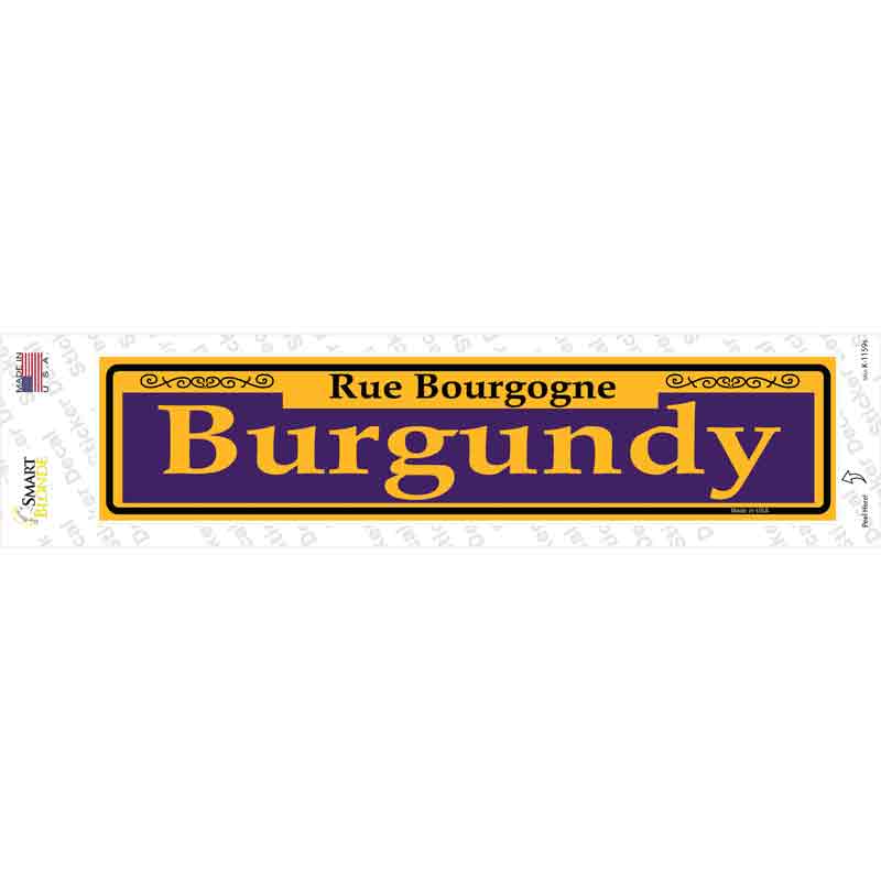 K-1159s-M Burgundy Purple Novelty Narrow Sticker Decal, Medium