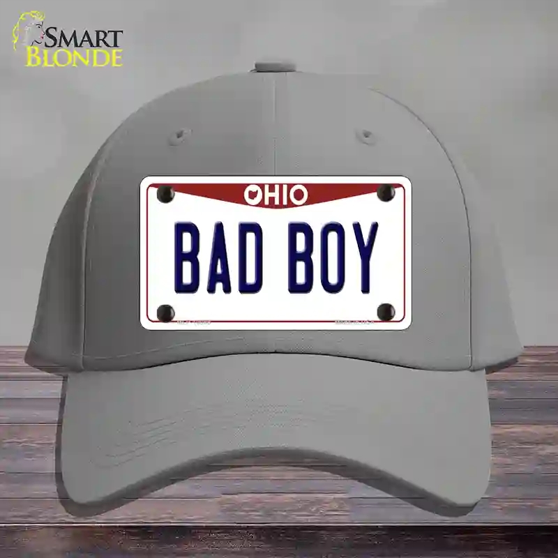 HAT23-MLP-10098 Bad Boy Ohio Novelty License Plate Hat, Cotton - Gray