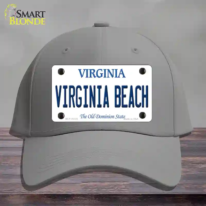 HAT23-MLP-10105 Virginia Beach Novelty License Plate Hat, Cotton - Gray