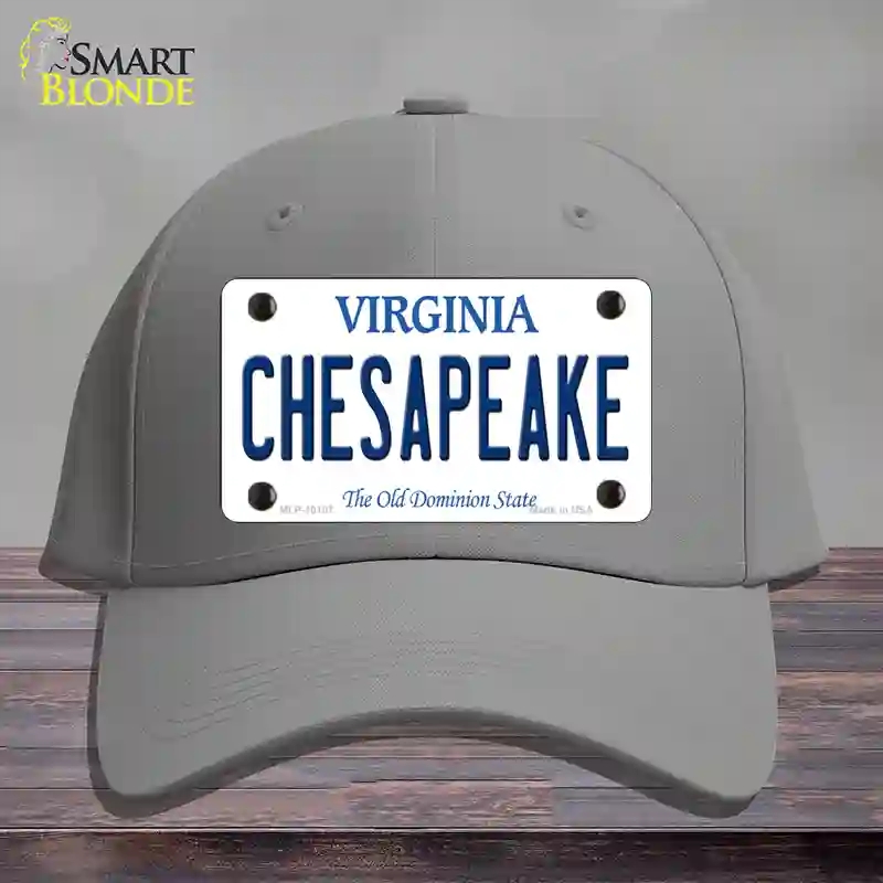 HAT23-MLP-10107 Chesapeake Virginia Novelty License Plate Hat, Cotton - Gray