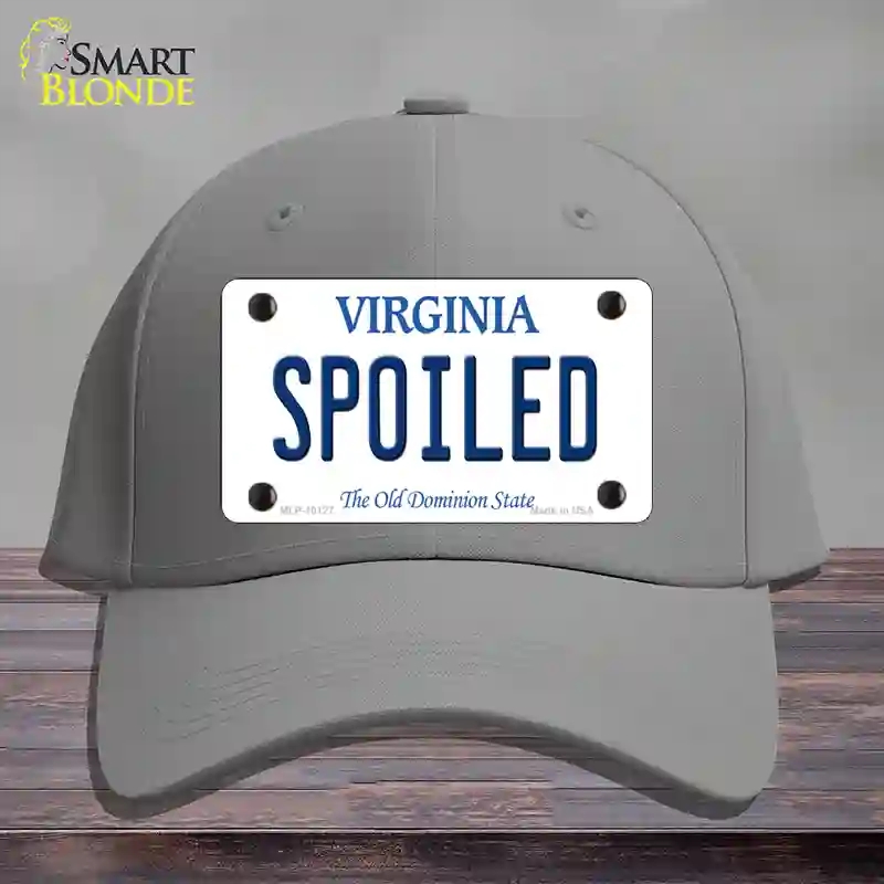HAT23-MLP-10127 Spoiled Virginia Novelty License Plate Hat, Cotton - Gray