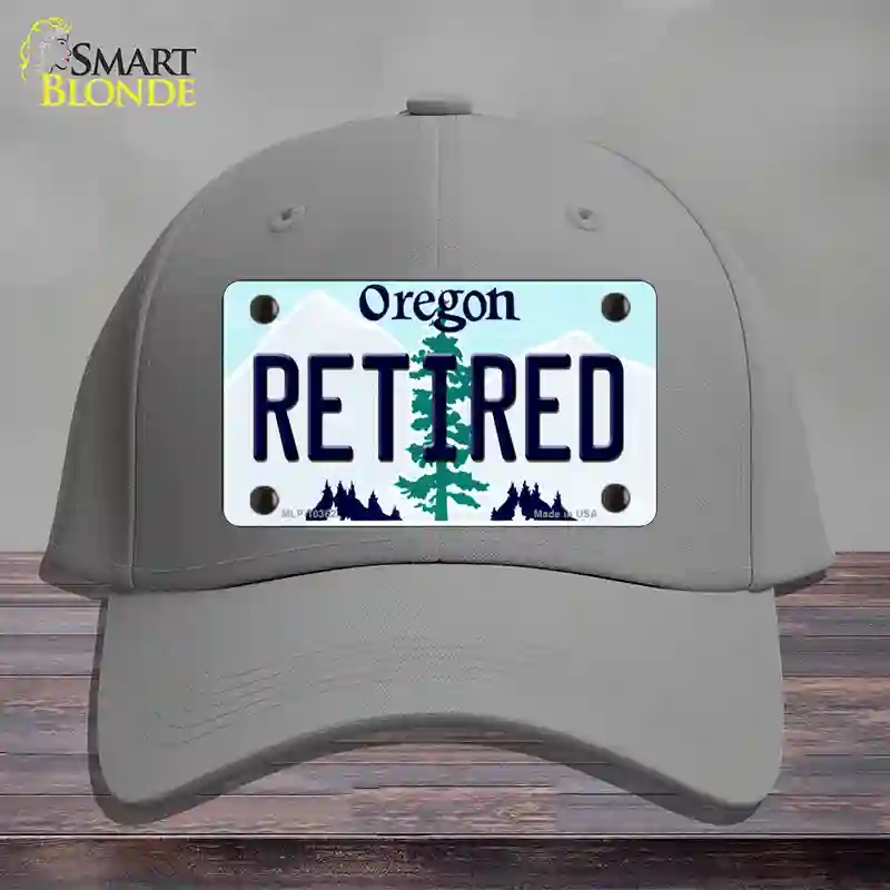 HAT23-MLP-10362 Retired Oregon Novelty License Plate Hat, Cotton - Gray