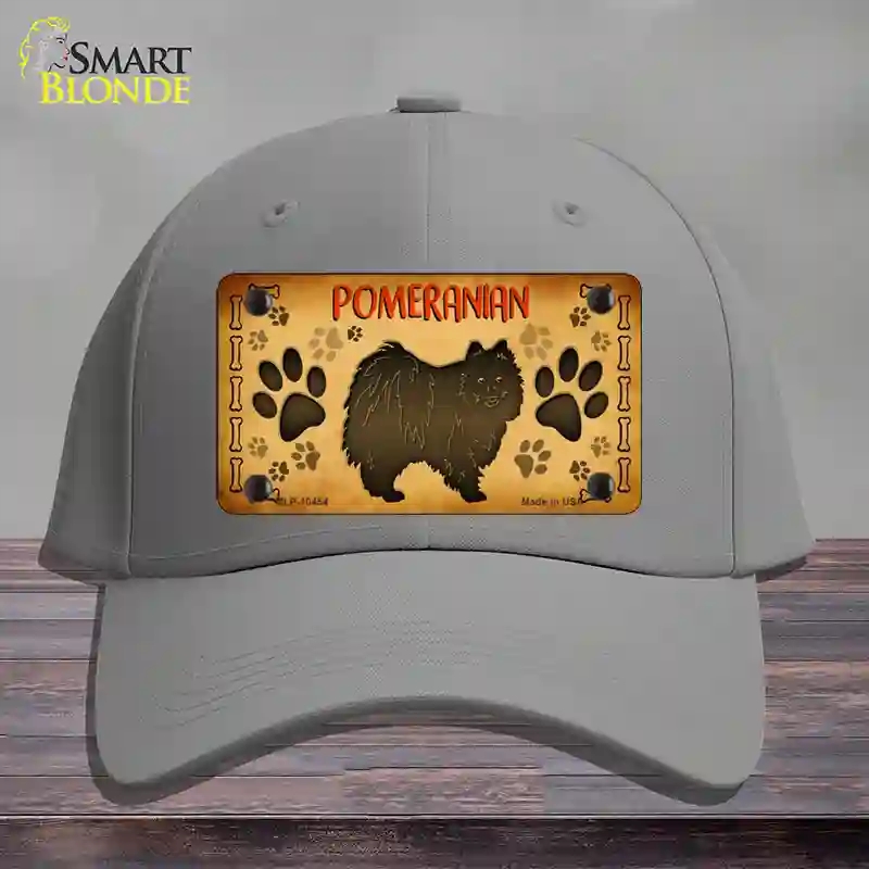 HAT23-MLP-10454 Pomeranian Novelty License Plate Hat, Cotton - Gray