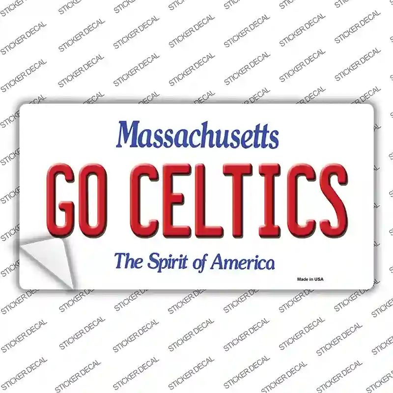 LP-11019s-L Go Celtics Massachusetts Novelty Sticker Decal, Large