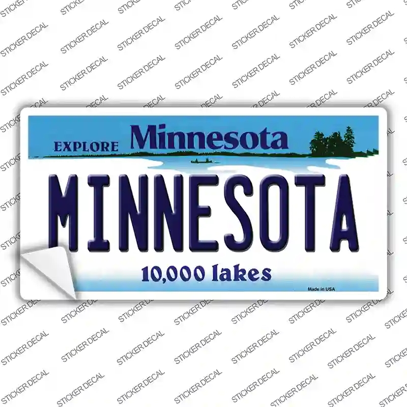 LP-11032s-L Minnesota Novelty Sticker Decal, Large