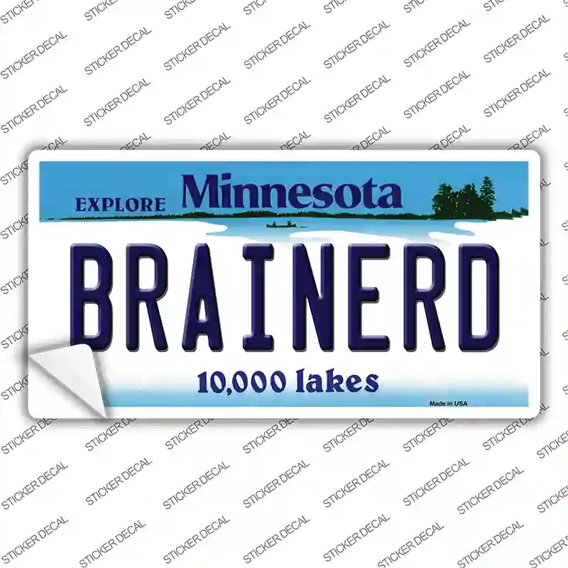 LP-11045s-L Brainerd Minnesota State Novelty Sticker Decal, Large