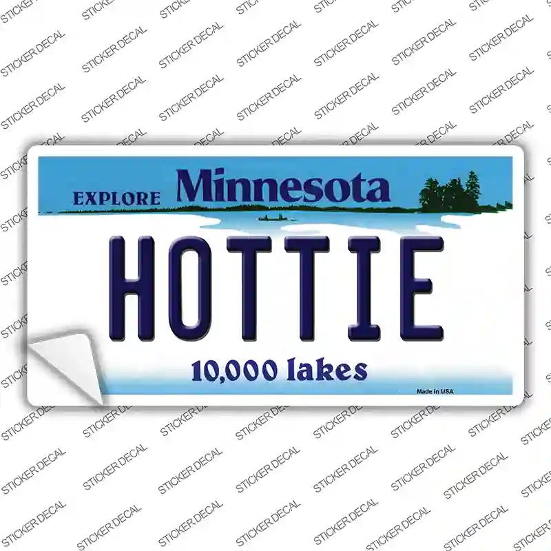 LP-11057s-XL Hottie Minnesota State Novelty Sticker Decal, Extra Large