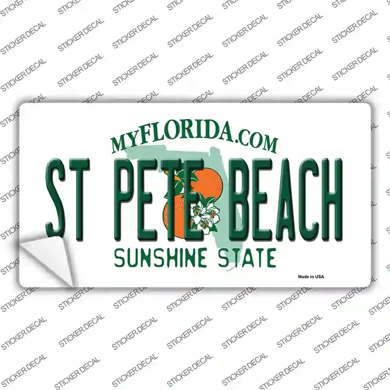 LP-11084s-XL St Pete Beach Florida Novelty Sticker Decal, Extra Large