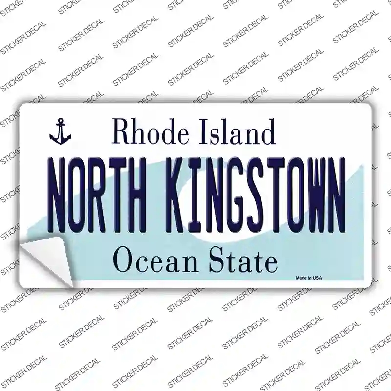 LP-11192s-XL North Kingstown Rhode Island State Novelty Sticker Decal, Extra Large