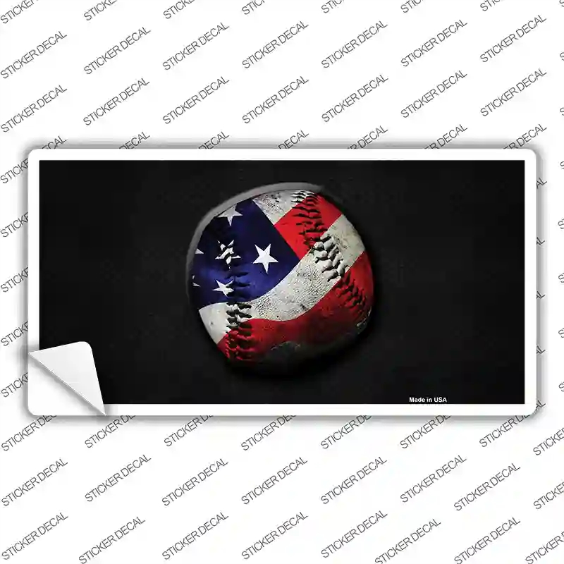 LP-11881s-S American Baseball Novelty Sticker Decal, Small